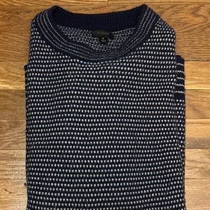 J. Crew  Rugged Merino Wool Birdseye Sweater - Men’s Small - Blue